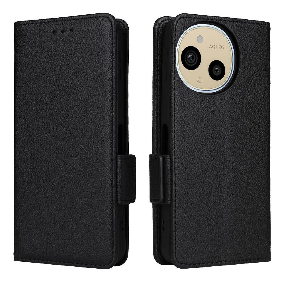 () Flip Case For Sharp Aquos Sense10 Pu Leather Wallet Card Slots Holder Side Buckle Magnetic 764563803699
