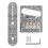 Professional 6 String Saddles Bridge Plate Electric-Silver 1