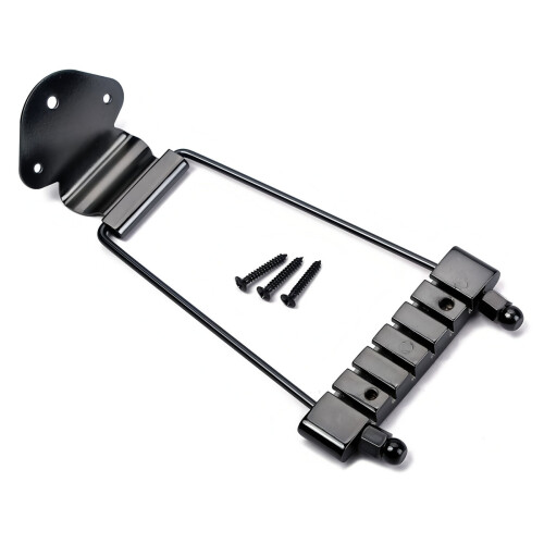6 String Electric Guitar Tailpiece Bridge Metal Guitar-Black