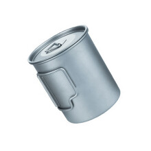 Multipurpose Portable Metal Coffee Cup Outdoor Camping Mug-0.3L