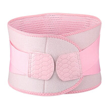 Ergonomic Lumbar Support Belt with Aluminum Plate-Pink color L