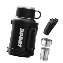 Outdoor Water Flasks Keeps Beverages Hot or Cold- Black