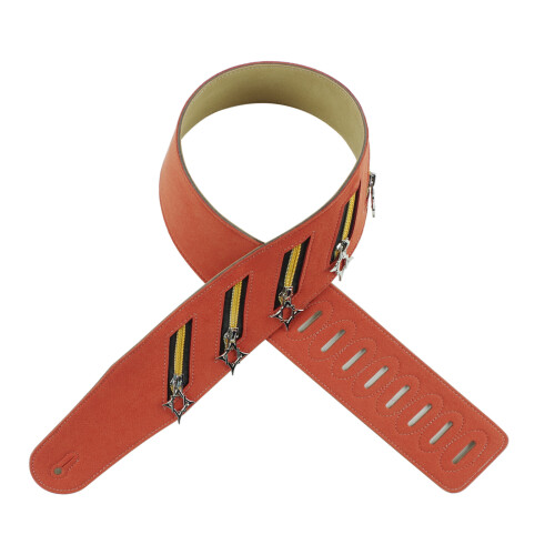 Wide 72mm Guitar Strap Adjustable Length Reduces-Brown 18