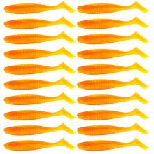 20Pcs Crankbaits T Tail Soft Baits Paddle Tail Swimbaits-55mm A