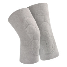 Set of 2 Knee Warmer Moisture Wicking Knee Support for-grey M