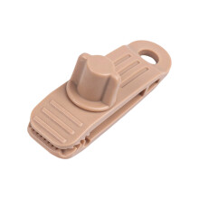 1Pc Camping Awning Tent Snap Camping Awning Canopy Clamps-khaki