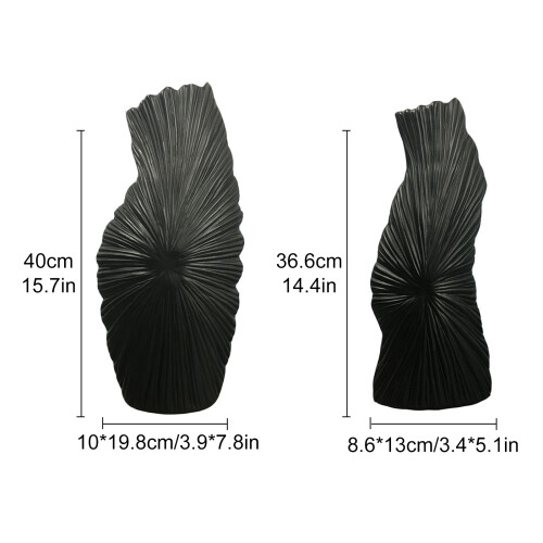 Ceramic Vase Black or White40cm Tall 2