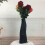 Keramikvase, 40 cm hoch, schwarz oder weiß 4
