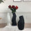 Ceramic Vase Black or White40cm Tall 5