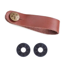 PU Leder Gitarrengurt Halter Knopf Safe Lock Kopfplatte-braun