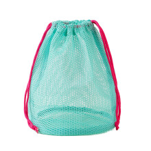 Adjustable Drawstring Cosmetic Bag See Through Pouch-Green L