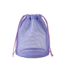 Ademende nylon zwemorganisatortas Grote capaciteit Mesh-Paarse M