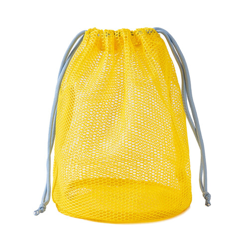 Lightweight Mesh Swim Bag With Adjustable Drawstring-Yellow L