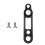 Jeu de supports de Conversion de frein à-Frein arrière noir 1