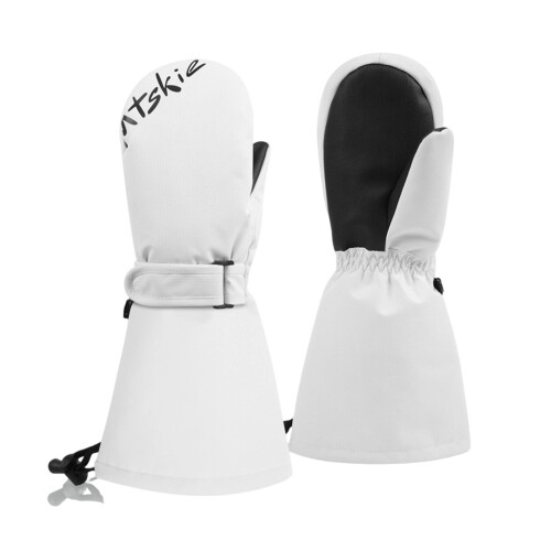 Dick isolierte Schneehandschuhe, Wintersporthandschuhe-Weiß M