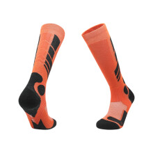Outdoor Cold Resistance Sock Acrylic Texture- Orange. black L