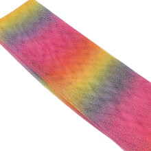 Regenbogenfarbener Schneider-Tüllstoff, weicher,-rot, gelb, blau