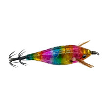 Leurres de pêche à hameçon lumineux,-couleurs arc-en-ciel