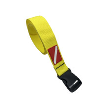 Scubas Weight Belt Length Adjustable Waist Belt-Yellow 150cm