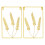 Ginkgo Leaf Metal Wall Decor2-Pack Gold 1