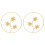 Ginkgo Leaf Metal Wall Decor2-Pack Gold 1
