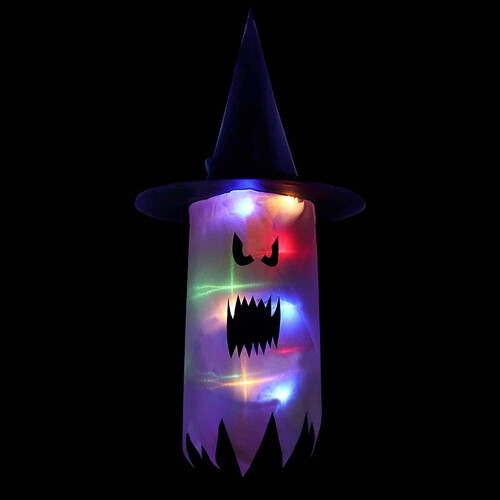 LED Lighted Witch Hat Halloween Decoration 1