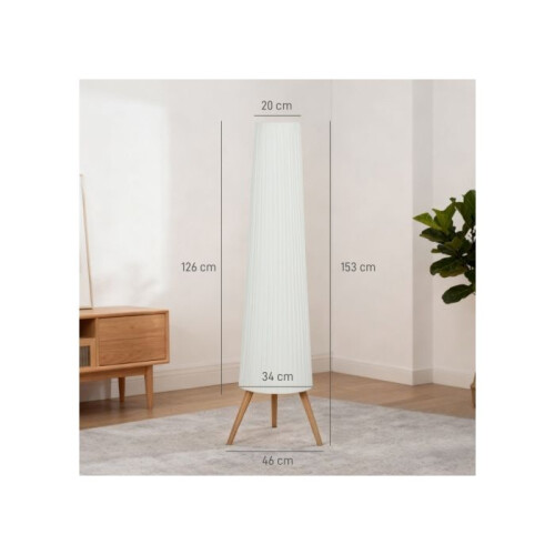 Three-Level Tripod Floor Lamp - White 2