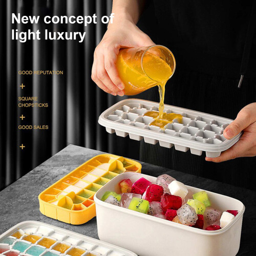 Ice Maker Mold Set with Bucket and Spoon, 23x12x8cm, 1