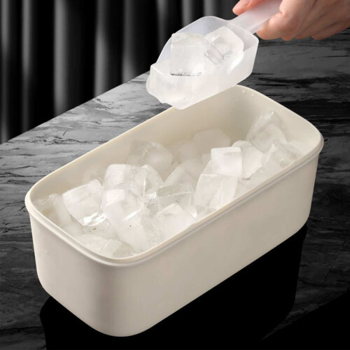 Ice Maker Mold Set with Bucket and Spoon, 23x12x8cm, 2