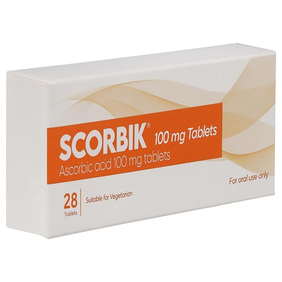 Scorbik Vitamin C Ascorbic Acid Tablet 100Mg 28