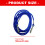 Gants en Polyester haute résistance, 5 pièces, corde-Bleu bébé 3