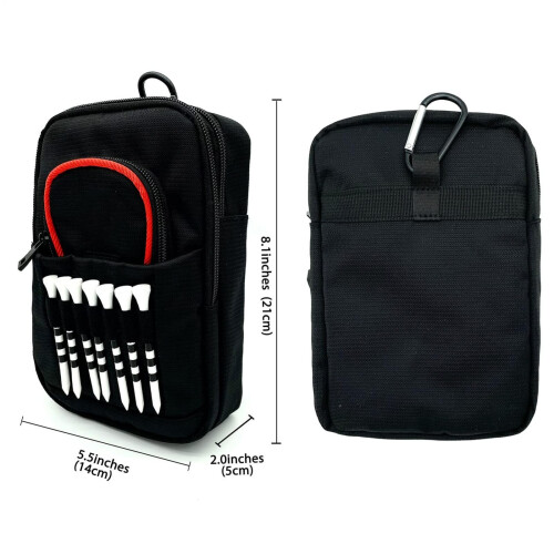 Organized Golf Gear Bag Case Spacious Areas For Efficient-Black 2