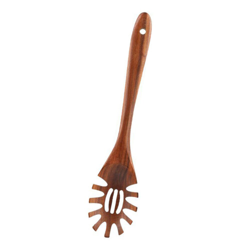 Natural Wood Spoon Nonstick Coating Long Handle Spaghetti-C