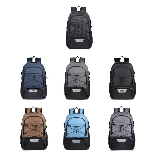 Gym Backpack With Padded Shoulder Strap Large-Nylon black 1
