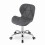 Chaise de bureau pivotante, dossier large, similicuir, gris 5