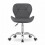 Chaise de bureau pivotante, dossier large, similicuir, gris 6