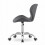 Chaise de bureau pivotante, dossier large, similicuir, gris 7