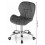 Chaise de bureau pivotante, dossier large, similicuir, gris 8