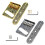 Professional 6 String Saddles Bridge Plate Strings-Golden 2