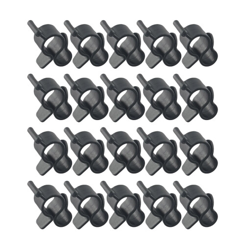 20Pcs Multipurpose Camping Awning Hook Clip Traveling-Black