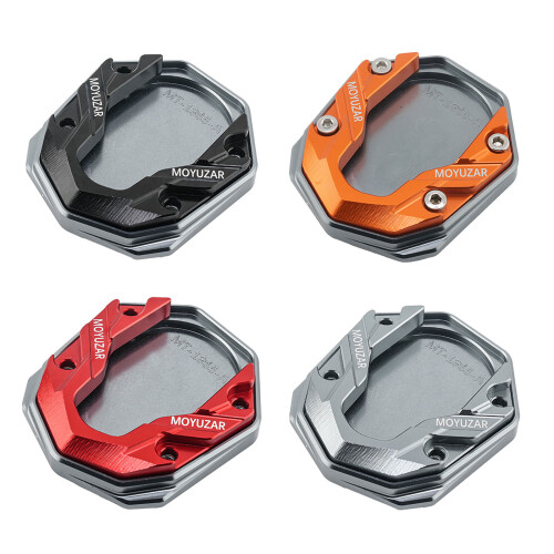 Scooter Kickstand Foot Side Stand Extension Pad Support-Orange 1