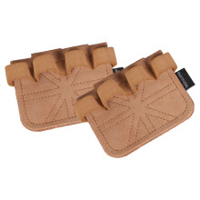 2Pcs Gym Gloves Weight Lifting Glove Palms Protector-brown