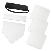 Throw Down Baseball Softball Bases Set Exercise Home-White