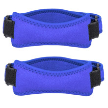 Siliconen gedempte patella kniebrace voor basketbal-Blauw