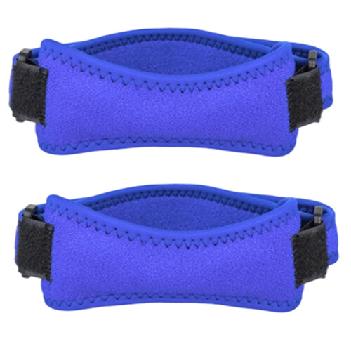 Genouillère rotulienne élastique avec rembourrage en-Bleu