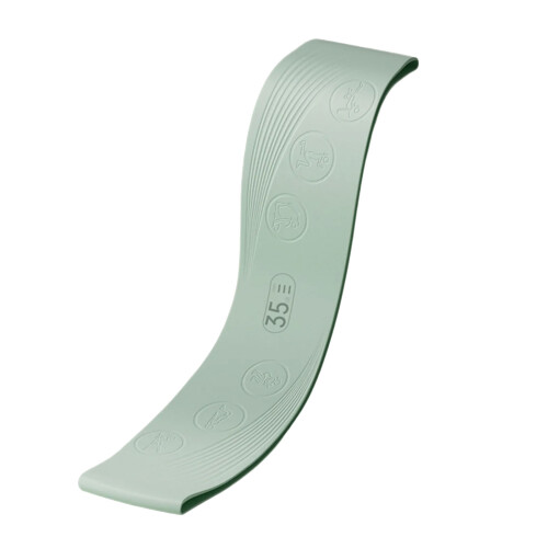 Wide Resistance Band Antislip Exercise Guide-Green 35lbs