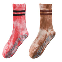 Chaussettes colorées antidérapantes en mélange de coton, 2-SS3