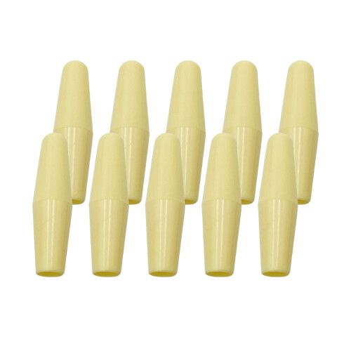 10Pcs  Guitar Tremolo Arm Tips Whammy Bar Knobs Light-Yellow