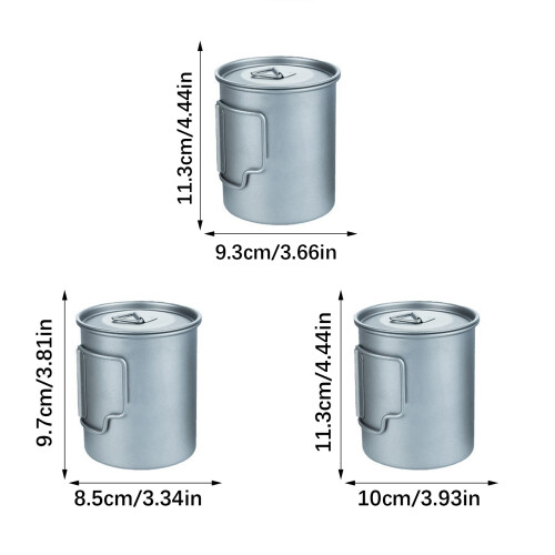 Kompakter Campingbecher, Trinkgeschirr, Kaffeetasse,-0,75 l 1
