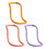 Cerceau d'exercice avec cadre en acier Flexible,-Orange 3